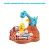 Colorful Dinosaur Egg Catching Game Manual Claw Machine for Enhanced Hand Eye Coordination, Durable Plastic, Includes 6 Eggs, Dinosaur Toys