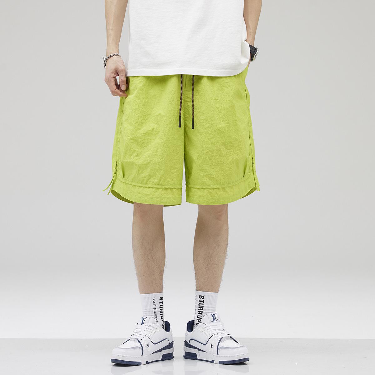 

Мужские быстросохнущие летние шорты из ледяного шелка Tide, свободного кроя, средней длины, в повседневном стиле 5XL (215-235 jin)