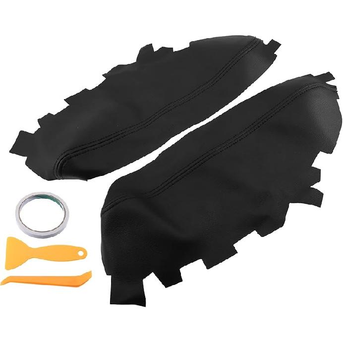 Car Front Door Panel Armrest Cover Interior Door Trims for Toyota Avalon 2013-2018 Black 1 Pair чёрный