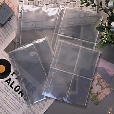 Standard A5 Sleeves 10pcs Universal Transparent Photo Album Sleeves Refill 6holes Loose Leaf Inner Sleeves Idol Photocards