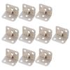 10Pcs Stainless Steel Corner Brace Heavy Duty Metal Corner Fastener for Shelves Cabinet Bed Table Chair Easily Install