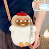 Hen Ugly Shoulder Bag Fur Chicken Plush Handbag Funny Cute Kawaii Chicken Pendant Keychain Doll Satchel Purse For Women Birthday Gift