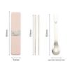 LocknLock Rabbit Portable Stainless Steel Chopsticks & Spoon Set