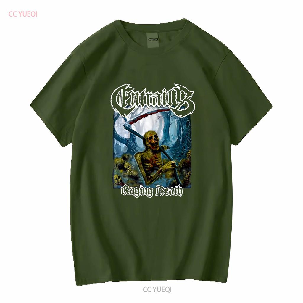 ENTRAILS Raging Death Cotton Classic T Shirt All Sizes BO324 Vintage Washed Versatile Soft Graphic Homme Slightly Unisex