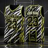 Fashion Trendy Basketball Jersey For Men Free Custom Name Team Name Number Sports Tank Tops Loose Quick Dry Outdoor Vest