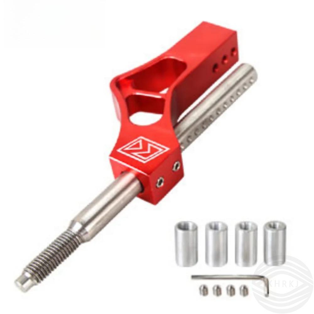 With 4 Adapter Adjustable Height New Adjustable Height Car Shift Knob Extender Aluminum Lever Single Bend Shifter Extension