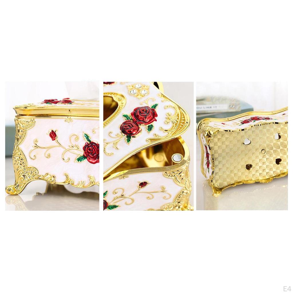 Creative European Square Rectangular Tissue Box Decorative Cover Bathroom Holder Car Office