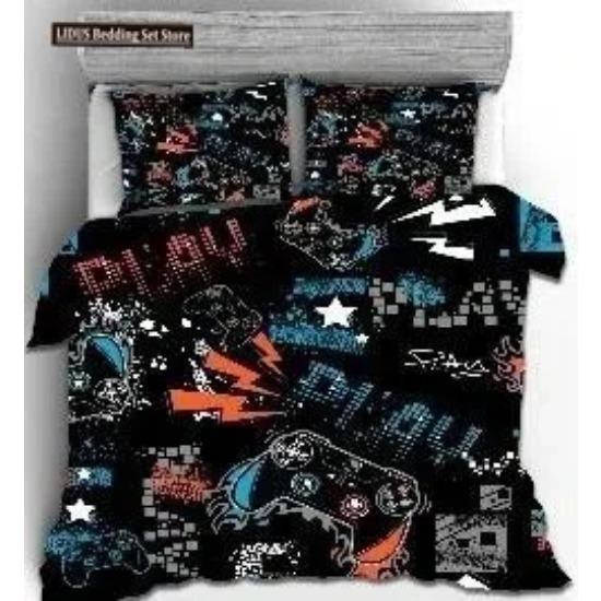 Gamepad Comforter Cover Gamer Bedding Set Teens Video Game Duvet Cover for Youth Kids Boys Modern Game Controller Bedspread