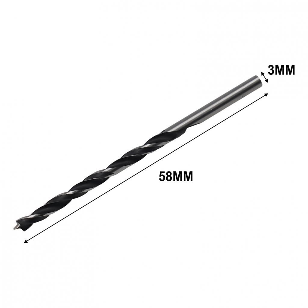 Set burghie portabile premium pentru prelucrarea lemnului, 10 x diametrul burghielor de 3 mm