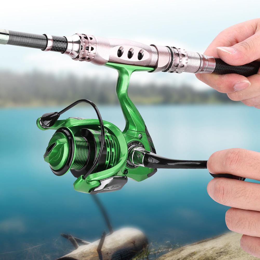 13+1 BB Salt Freshwater Metal Heavy Duty Lightweight Casting Spinning Fishing Reel (Green 6000)