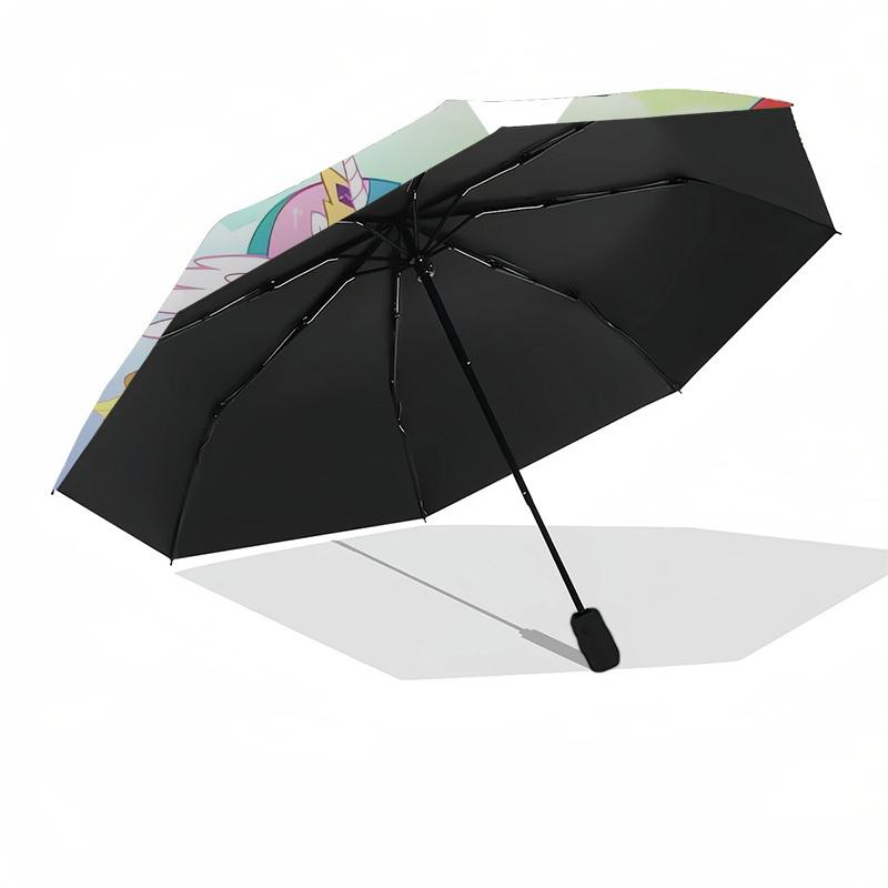 1pc My Little Pony, Friendship Themed High-quality Umbrella,Automatic Opening and Closing Umbrella,Multi-functional Umbrella G0811259