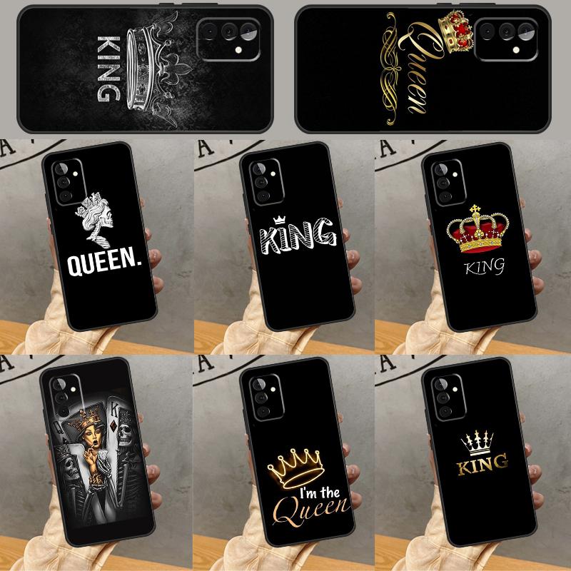 King Queen Art Case For Samsung Galaxy A34 A06 A05 A32 A16 A55 A36 A26 A54 A14 A22 A52 A35 A15 A53 A13 A56