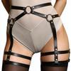 Women Adjustable Body Harness Pu Leather Street Style Harness Belts Suitable For Holiday Parties And Casual Out