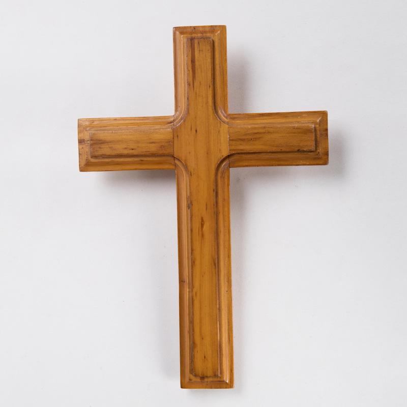 

Релігійні матеріали християнсько-католицький хрест стіна кулон дерев яний ремесло хрест стіна прикраси 1pcs