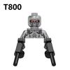 Χρωμιωμένο Κρανίο Terminator T800 Ρομπότ Δομικά Τουβλάκια Μίνι Φιγούρες Δράσης Παιχνίδια