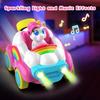 2pcs Remote Control Cars 2.4Ghz RC Cars Kids Unicorn Car Toys With Colored Lights, Music And Sound For Ages 2-6 Toddler