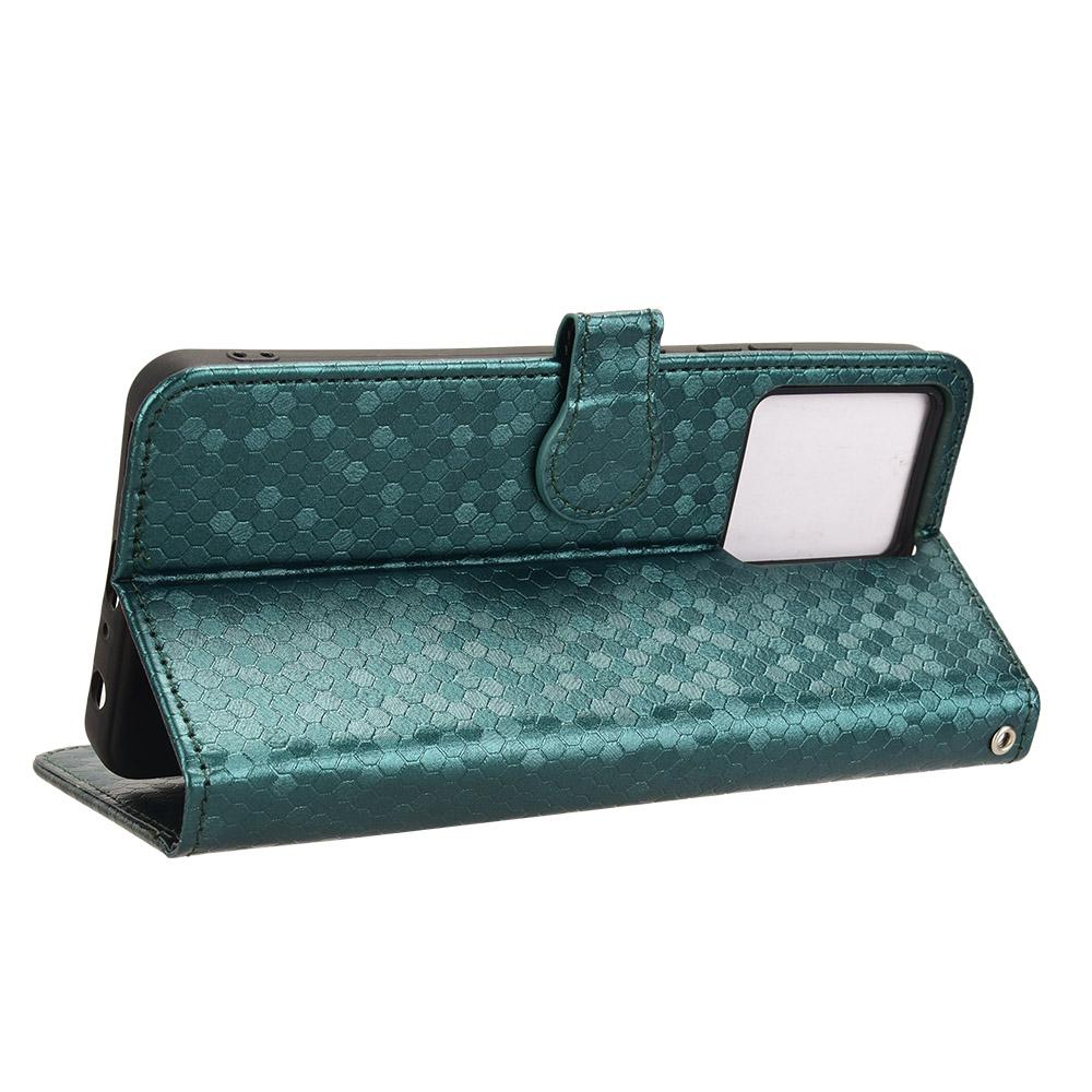 For Blackview Color 8/Oscal Modern 8 Stand Case Dot Pattern Magnetic Clasp PU Leather Phone Cover