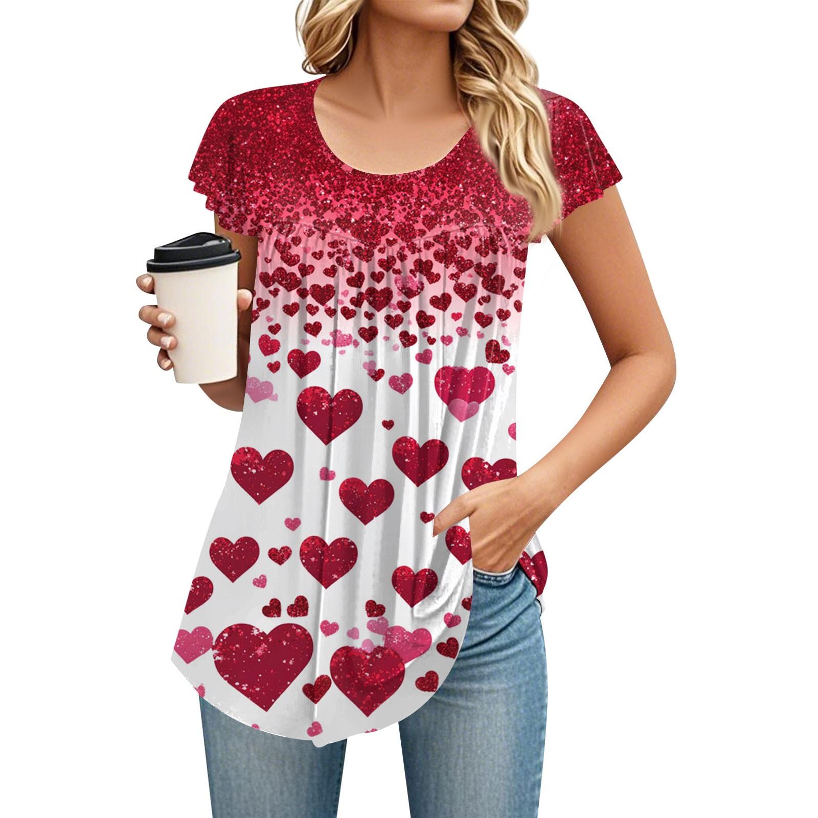 

Жіноча футболка середньої довжини з круглим вирізом і короткими рукавами Вільна повсякденна футболка з короткими рукавами M