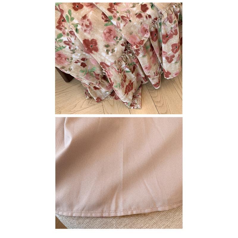 Dámské letní květinové šaty plus size s U výstřihem, módní, volné, s krátkým rukávem