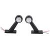 2Pcs 12 LED 10V‑30V Elbow Side Marker Indicator Light Lamp Side Marked Lamp for Car Truck (X1)