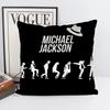 Povlak na polštář M-Michael Jackson Čtvercový polštář Ložnice Pohovka Volný čas Pohodlný polštář Auto Obývací pokoj Domácí dekorace