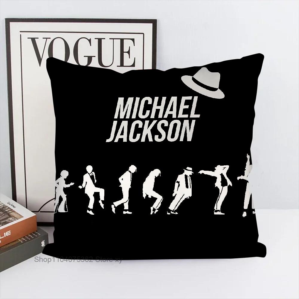 Povlak na polštář M-Michael Jackson Čtvercový polštář Ložnice Pohovka Volný čas Pohodlný polštář Auto Obývací pokoj Domácí dekorace