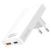 Carregador GaN LogiLink 65W Plano Fino 1,4 cm USB-C PD USB-A Para Laptop