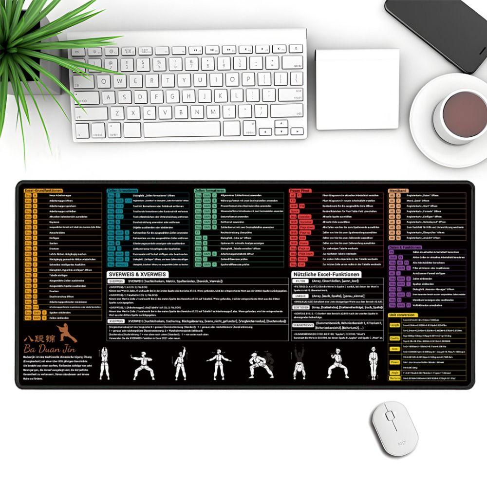 HD Printing Computer Keyboard Pad Anti-Slip Base Office Desk Mat New Keyboard Pad Office Workers