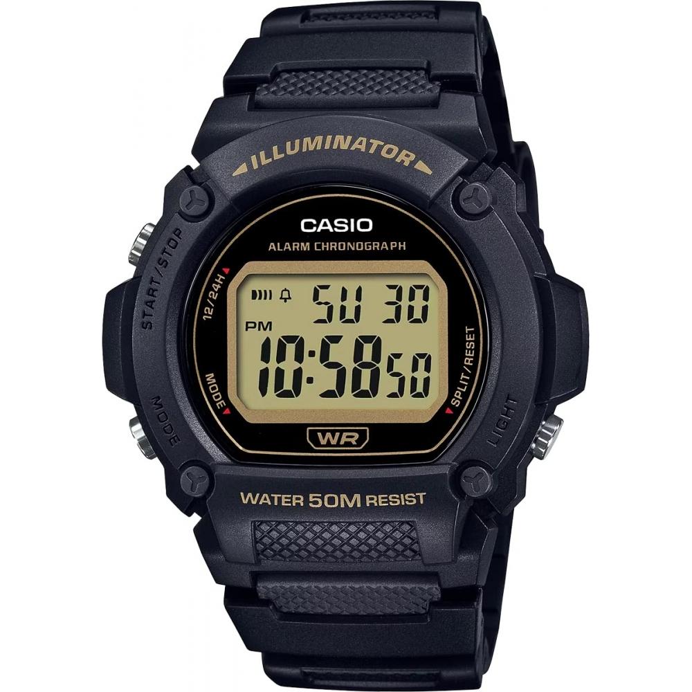 

CaSio W 219h 1a2v [CaSio] Стандартные цифровые наручные часы мужские S Chief CaSio Chip carShi Черный X Золотой