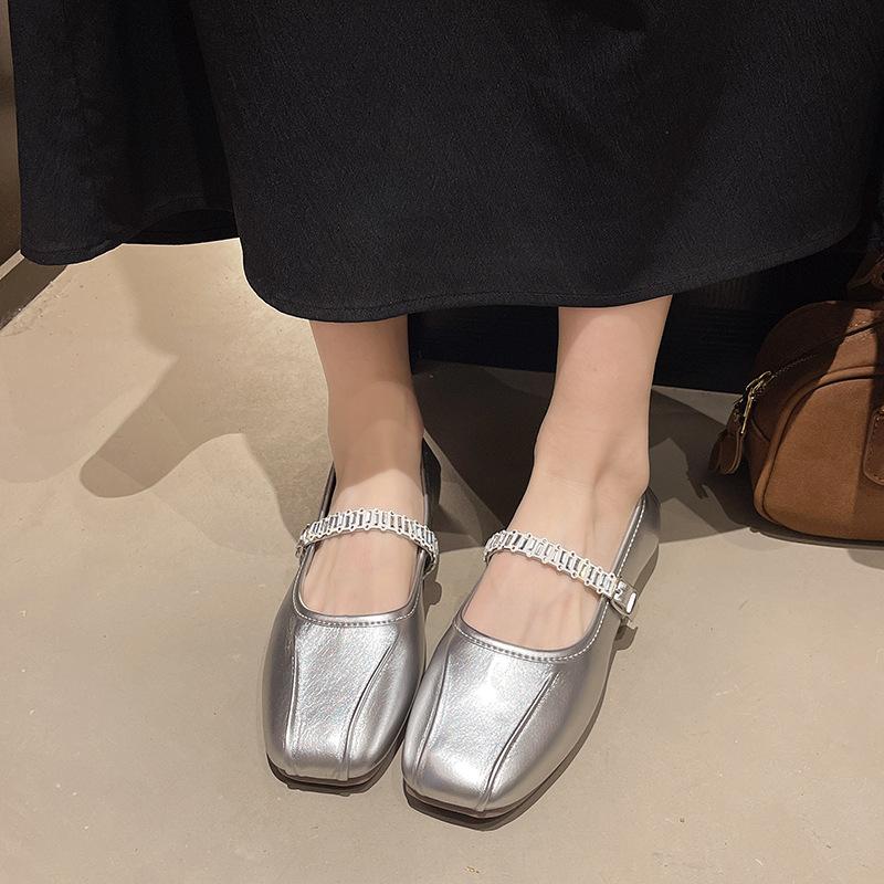 Fashion Fashion Soft Leather Women Ballet Flats Shoes Spring Autumn Comfortable Lazy Loafers Casual Girls Dance Shoes Women Mary Jane