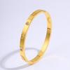 Classic titanium steel bracelet for women, popular fashion light luxury bracelet, ten diamond gold bracelet for girlfriends