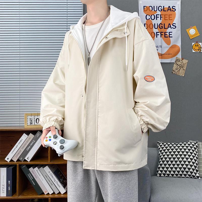 

Мужской повседневный костюм-двойка большого размера в гонконгском стиле, осенняя куртка XXL хаки