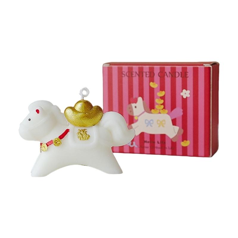

Handcrafted Candlewax Blend Horse Shaped Candle For Gifting And Unwinding