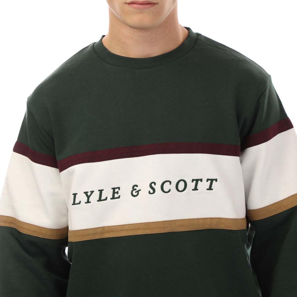Lyle & Scott Mens Volley Stripe Sweatshirt