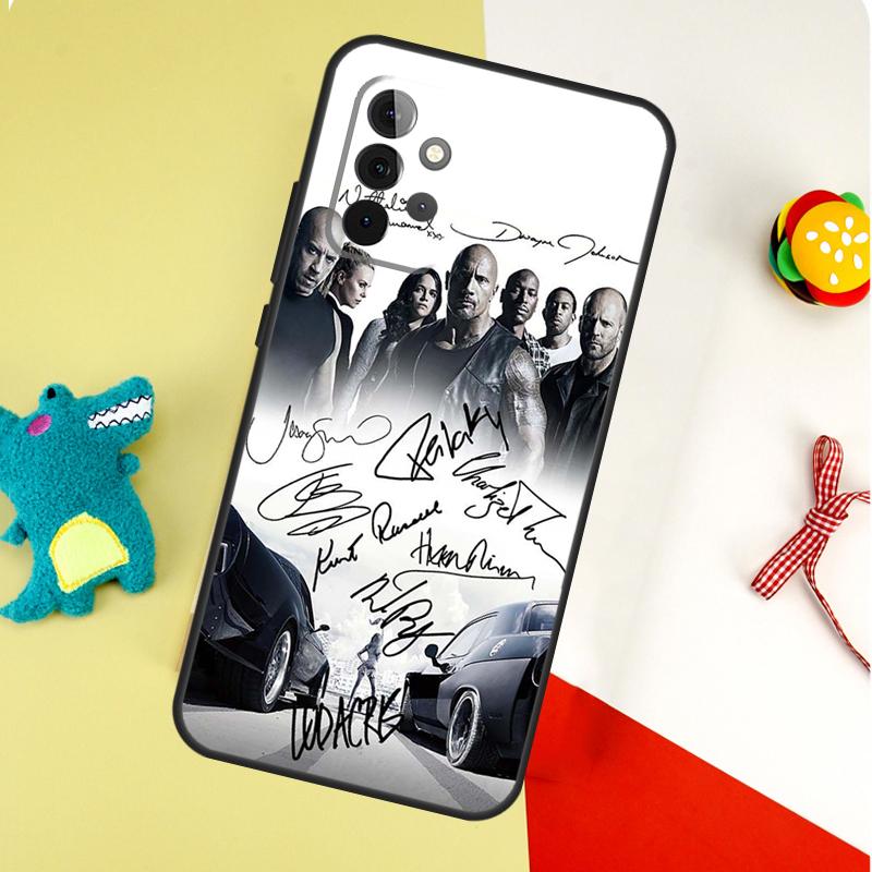 Coque de téléphone Fast and Furious pour Samsung Galaxy A55 A35 A15 A54 A34 A14 A53 A33 A13 A05 A06 A16 A22 A32 A52