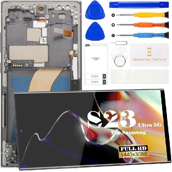 TFT for Samsung S23 Ultra LCD Digitizer Replacement for Samsung Galaxy S23 Ultra 5g Display Screen Replacement for Samsung SM-S918 Touch Screen