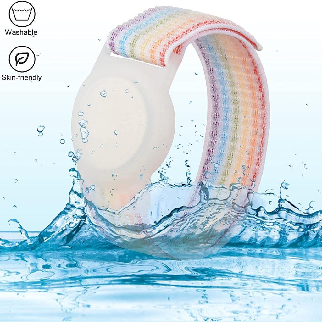 Nylon Strap for Apple AirTags Locator Kids Wristband Anti-Scratch Cover Accessories for Airtag Tracker Holder with Bracelet