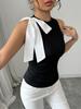 2025 Summer Women's Sleeveless Top: European-American Design, Fashionable, Slimming Vest
