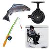 Ice Fishing Reel ABS Lightweight Fishing Wheel Fly Wheel Fly Fishing Reel for Trout Pike Fishing Accessories