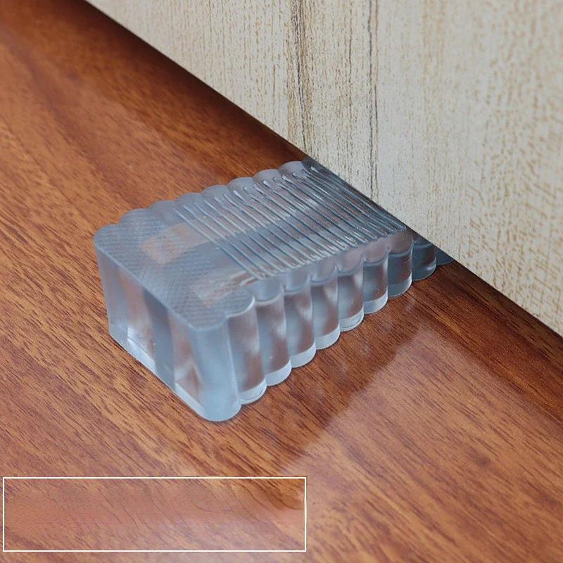 

Трапециевидный силиконовый резиновый дверной упор, дверной упор для детей, противоскладной, для рук, карта безопасности отеля, подвесной дверной упор