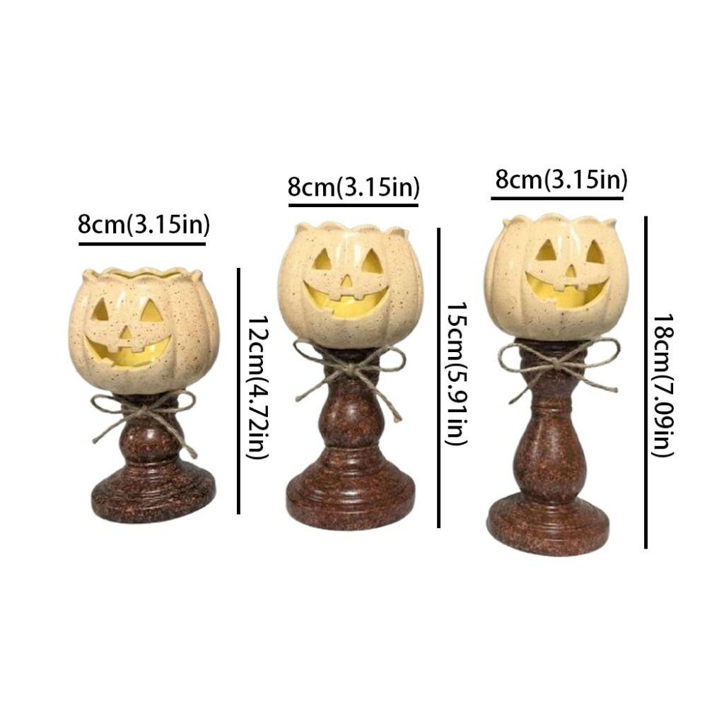 Halloween-Kürbislampe im Vintage-Stil Antike Ausführung Teelichthalter Lampe Herbst-Heimdekoration