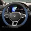 Leather Car Steering Wheel Cover For Renault SYMBIOZ E-TECH Hybrid 2024 2025 Auto Steering Wheel Renault SYMBIOZ Accessories XX1