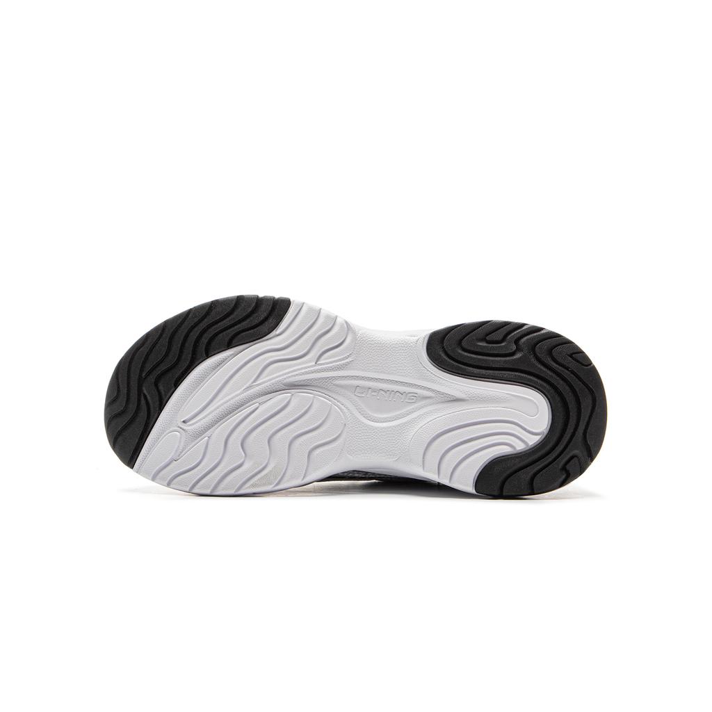 Li Ning Kids Sports Lifestyle Series Soft Lightweight Shock Absorption Rebound Low-Top Casual Shoes Kids Sneaker Silver Light-Gray YKCV074-3