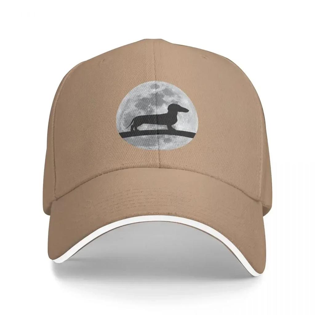 Dachshund Dog Night Moon dachshund Lover Baseball Cap  Hat Adjustable Dad Hat Sports Streetwear Outdoor for Sun Protection