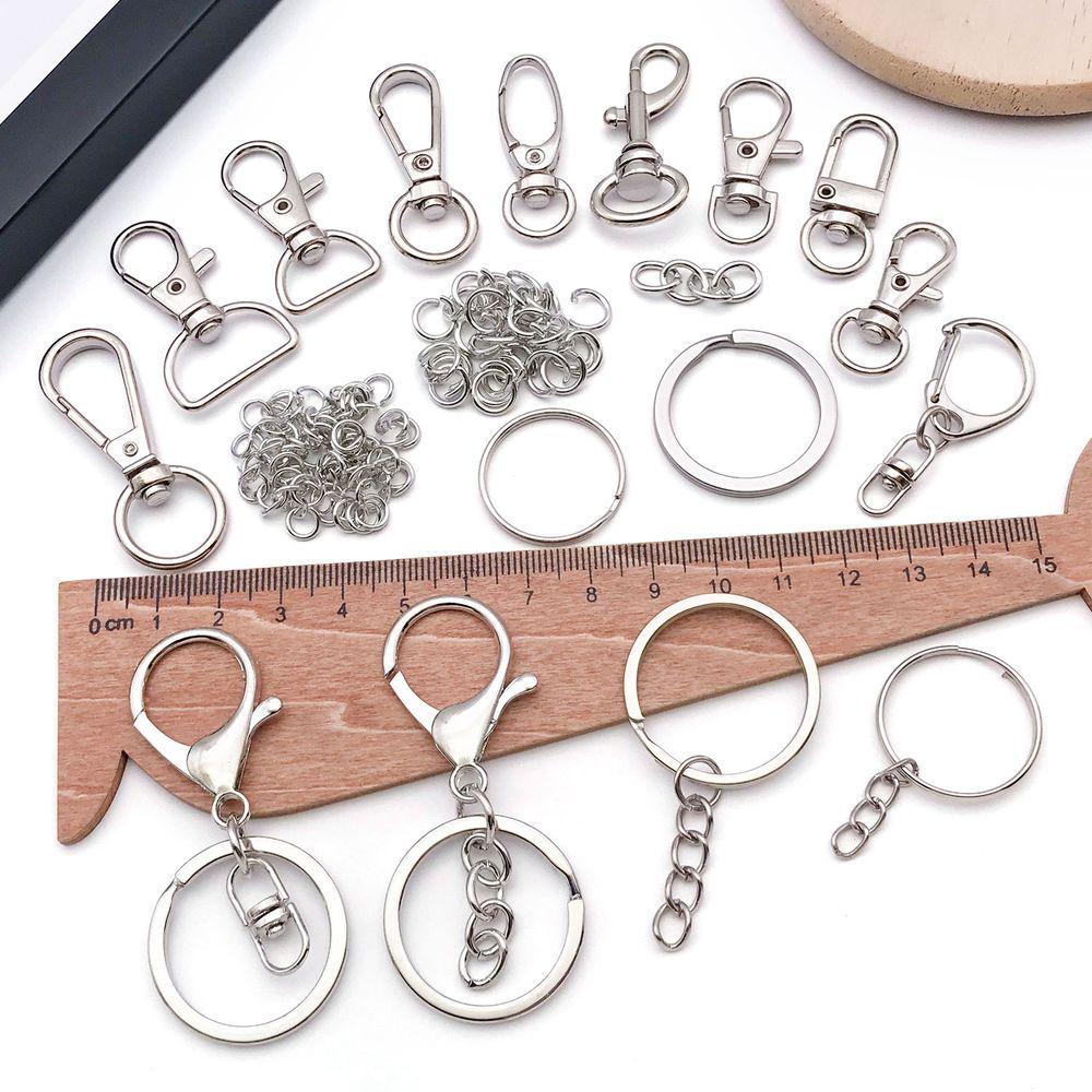 White K Alloy Multi-Style Charm Keychain & Jewelry Accessories