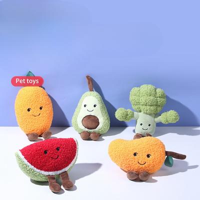 Pet Toys Plush Fruits Sound-making Toys Durable and Hard To Chew Dog Toys Self-entertaining Cat Toys