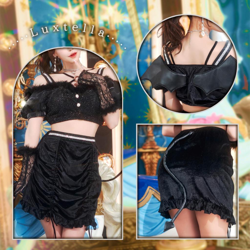 Clearstone Luxe Stella Cosplay Halloween Groom Devil Black Women's