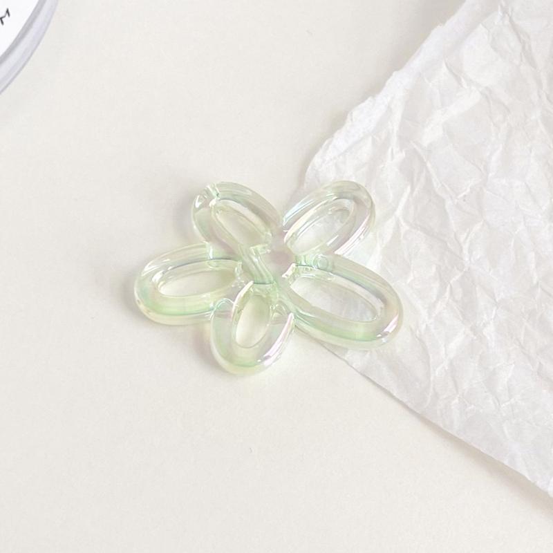 5 Color 24.5mm Irregular Small Flower Charm Pendants for Women DIY Colorful Flower Jewelry Necklaces Making Findings