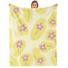 Crayon Golden Star Anime Cartoon Flannel Blanket Soft Warm Throw for Bedroom Sofa Car Kids Holiday Gift