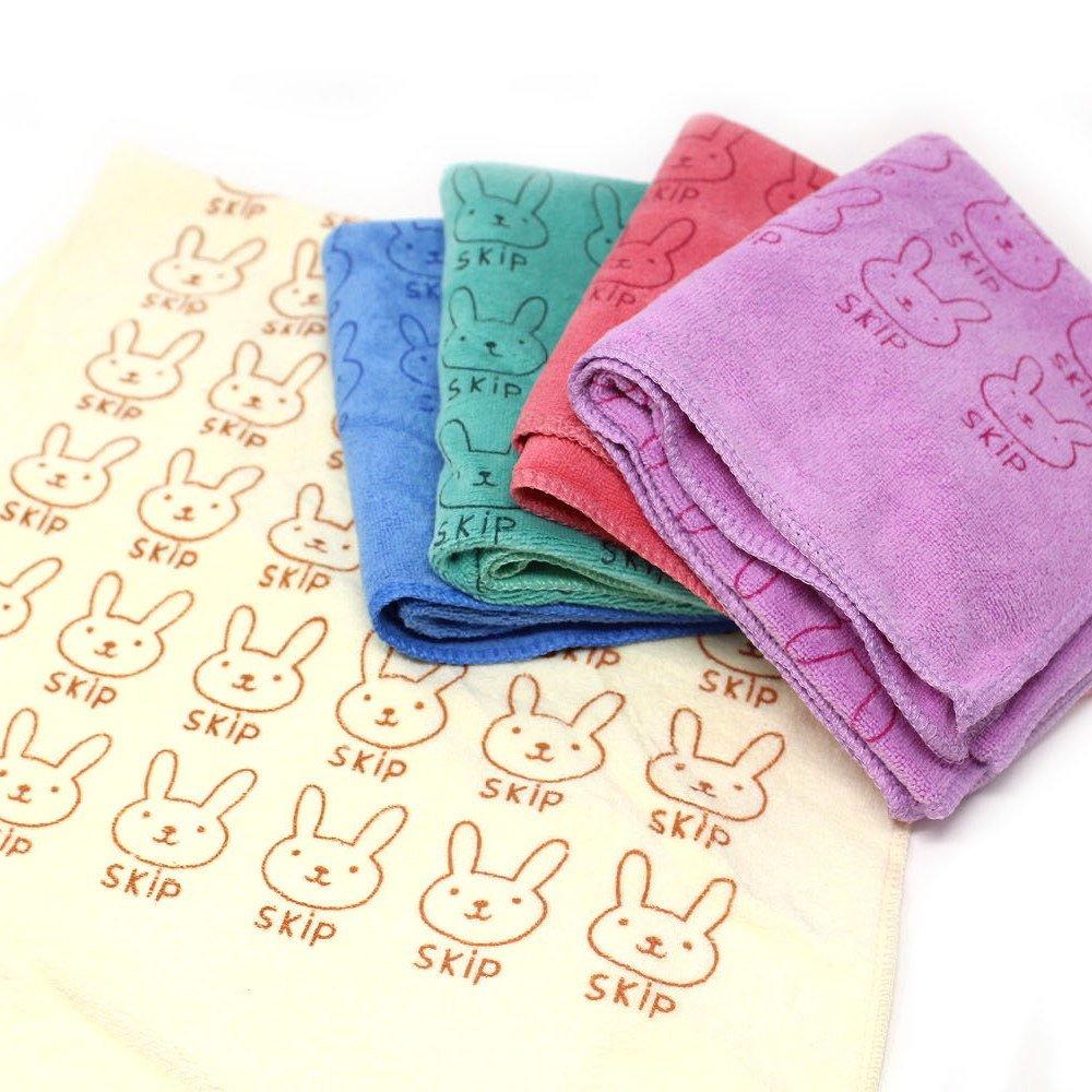 

Cute Rabbit Print Microfiber Perfect for Face Sports Nursery School and Adults Towels, 5-Piece Set, Quick-Drying, Towels, Towels, Towels,